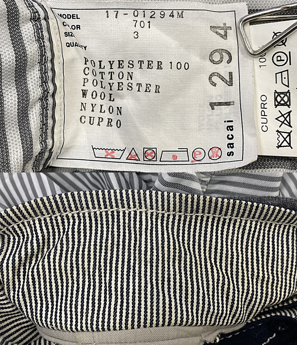 sacai ブルゾン ストライプ Bomber Jacket Stripe 17-01294m メンズ SIZE 3 サカイ