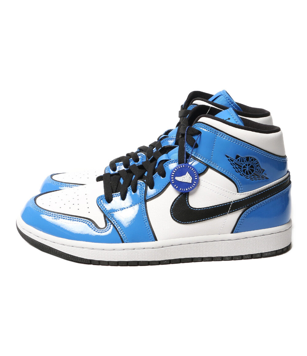 NIKE スニーカー エアジョーダン 1 MID ブルー DD6834-402 メンズ SIZE 28.5cm ナイキ