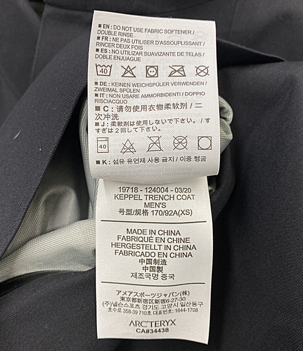 ARC’TERYX ナイロンジャケット KEPPEL TRENCHCOAT 19718 BLACK メンズ SIZE XS アークテリクス