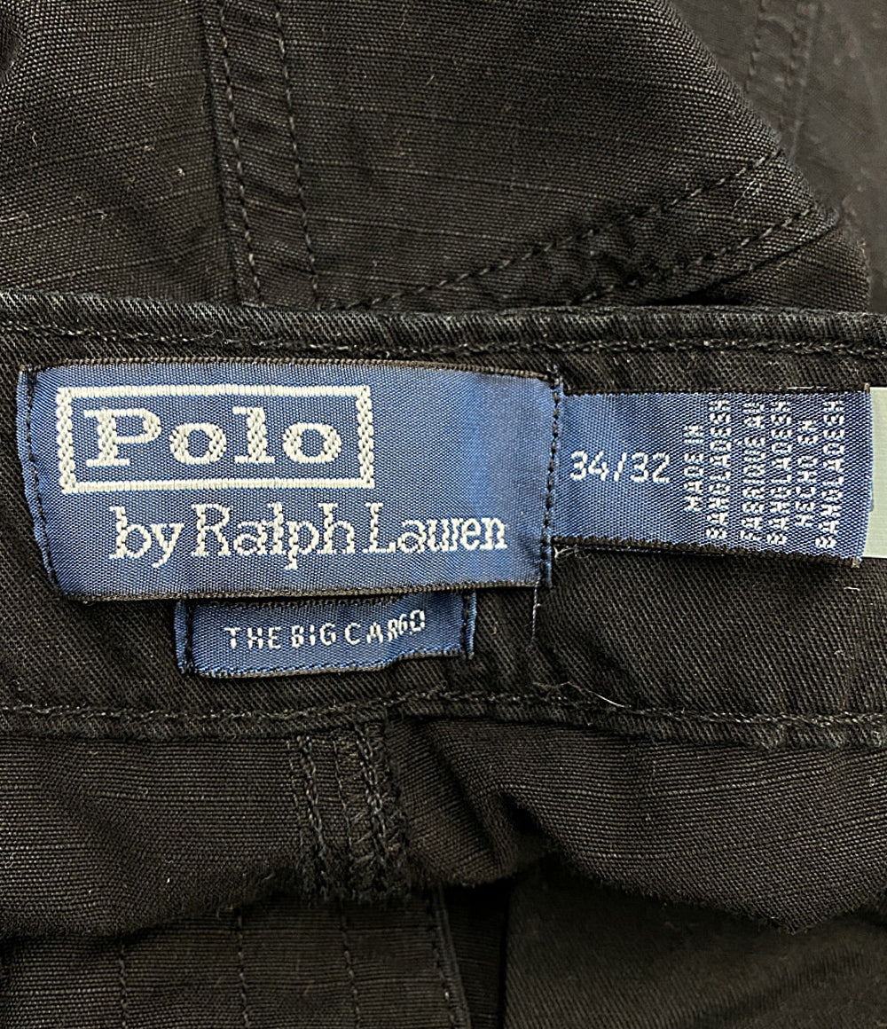 POLO RALPH LAUREN ビックカーゴパンツ RIP STOP ブラック メンズ SIZE 34/32 ポロ・ラルフローレン