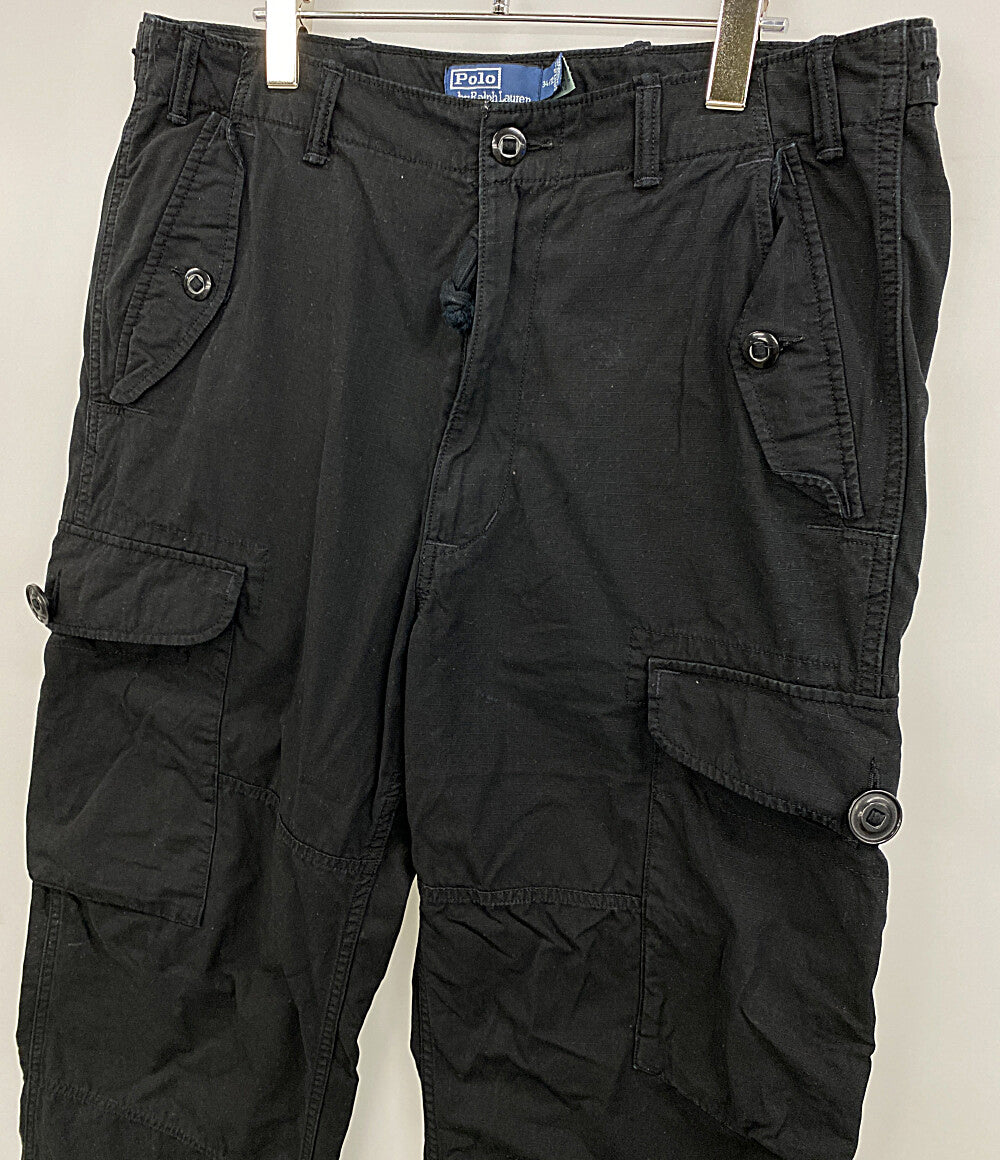POLO RALPH LAUREN ビックカーゴパンツ RIP STOP ブラック メンズ SIZE 34/32 ポロ・ラルフローレン