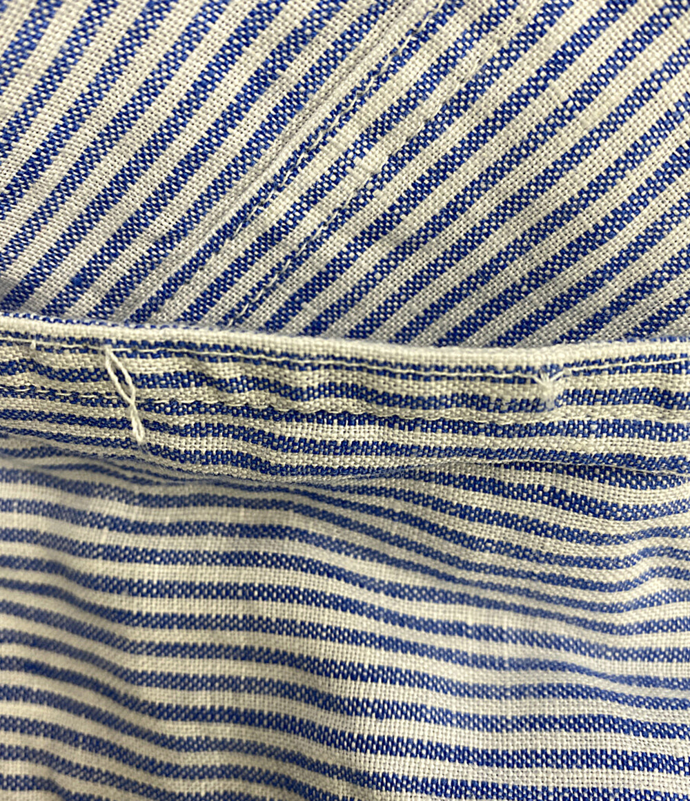 美品 POLO RALPH LAUREN 26SS リネン ユーティリティー オーバーシャツ カバナ ブルー メンズ SIZE L ポロ・ラルフローレン