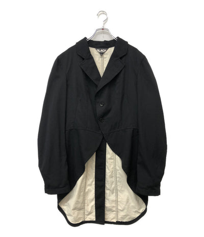 BLACK COMME des GARCONS 燕尾ジャケット ブラック 1J-J003 レディース SIZE L ブラックコムデギャルソン