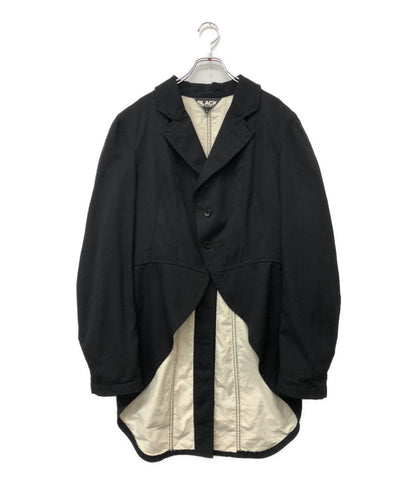 BLACK COMME des GARCONS 燕尾ジャケット ブラック 1J-J003 レディース SIZE L ブラックコムデギャルソン