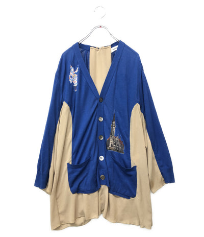 UNDERCOVER カーディガン K1903 Vネック ブルー レディース SIZE 1 アンダーカバー