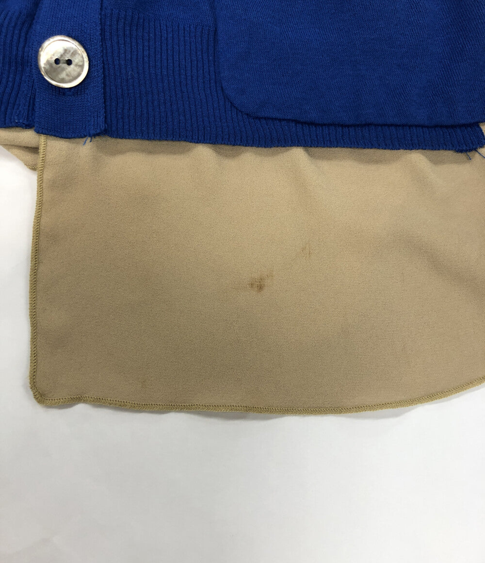 UNDERCOVER カーディガン K1903 Vネック ブルー レディース SIZE 1 アンダーカバー