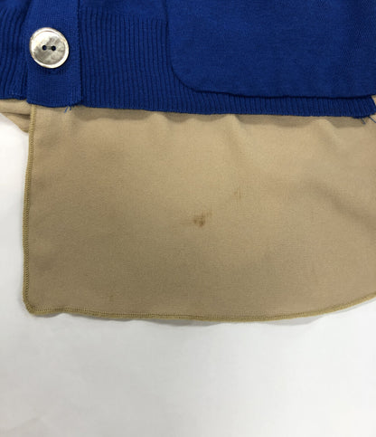 UNDERCOVER カーディガン K1903 Vネック ブルー レディース SIZE 1 アンダーカバー