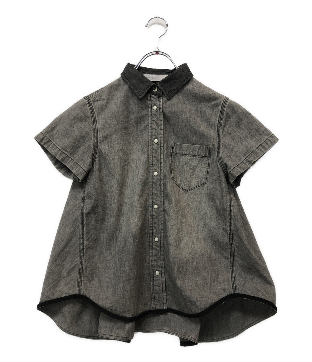 sacai luck 半袖シャツ グレー 14SSLU723 レディース SIZE 2 サカイラック