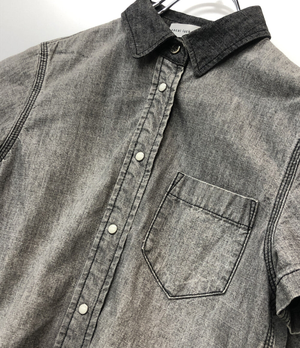 sacai luck 半袖シャツ グレー 14SSLU723 レディース SIZE 2 サカイラック