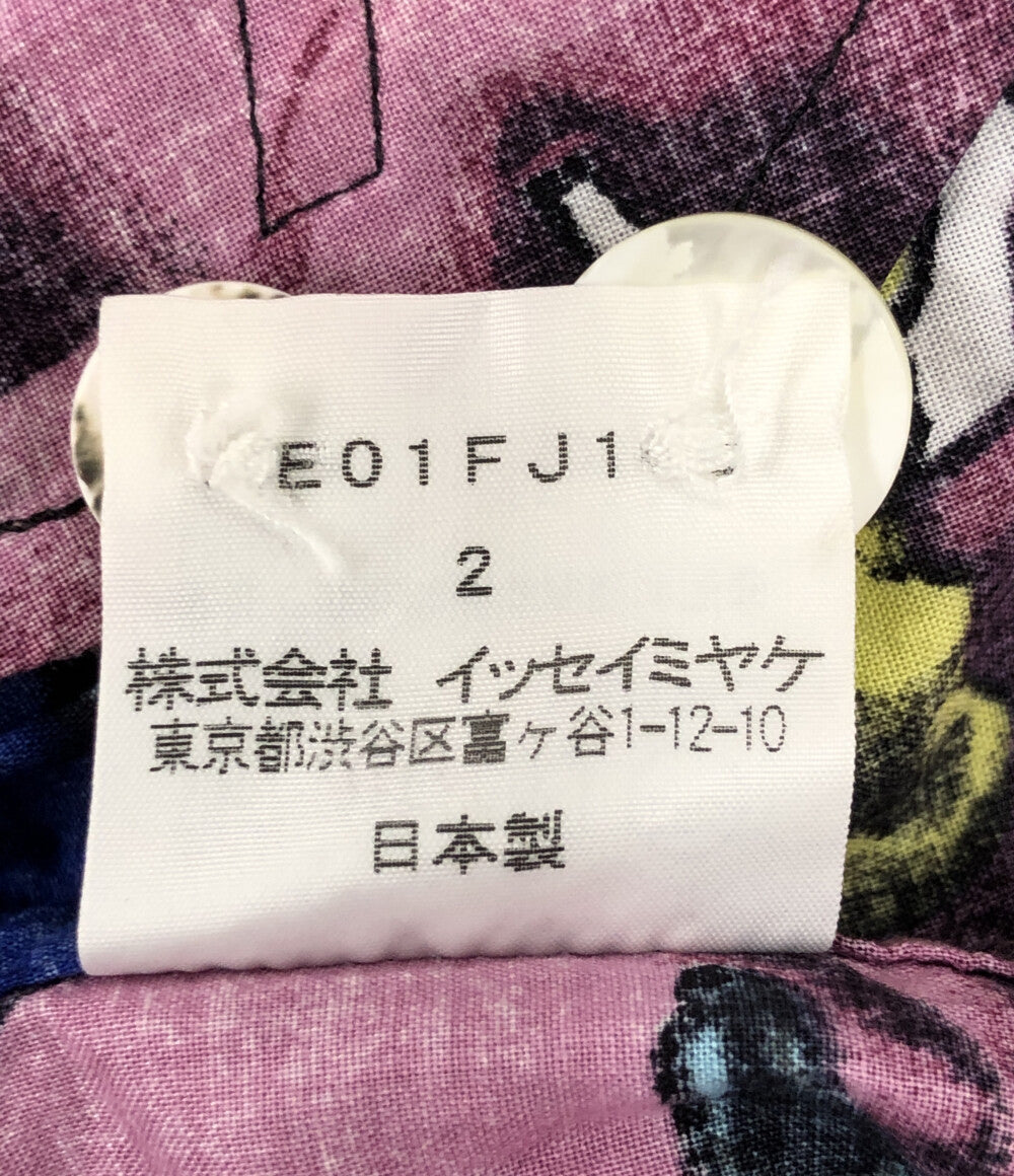 ISSEY MIYAKE 長袖シャツ 花柄 メンズ SIZE 2 イッセイミヤケ