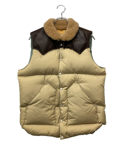 美品 Rocky Mountain Featherbed ダウンベスト CHRISTY VEST 50周年 KHAKI 200-242-02 メンズ SIZE 40 ロッキーマウンテンフェザーベッド