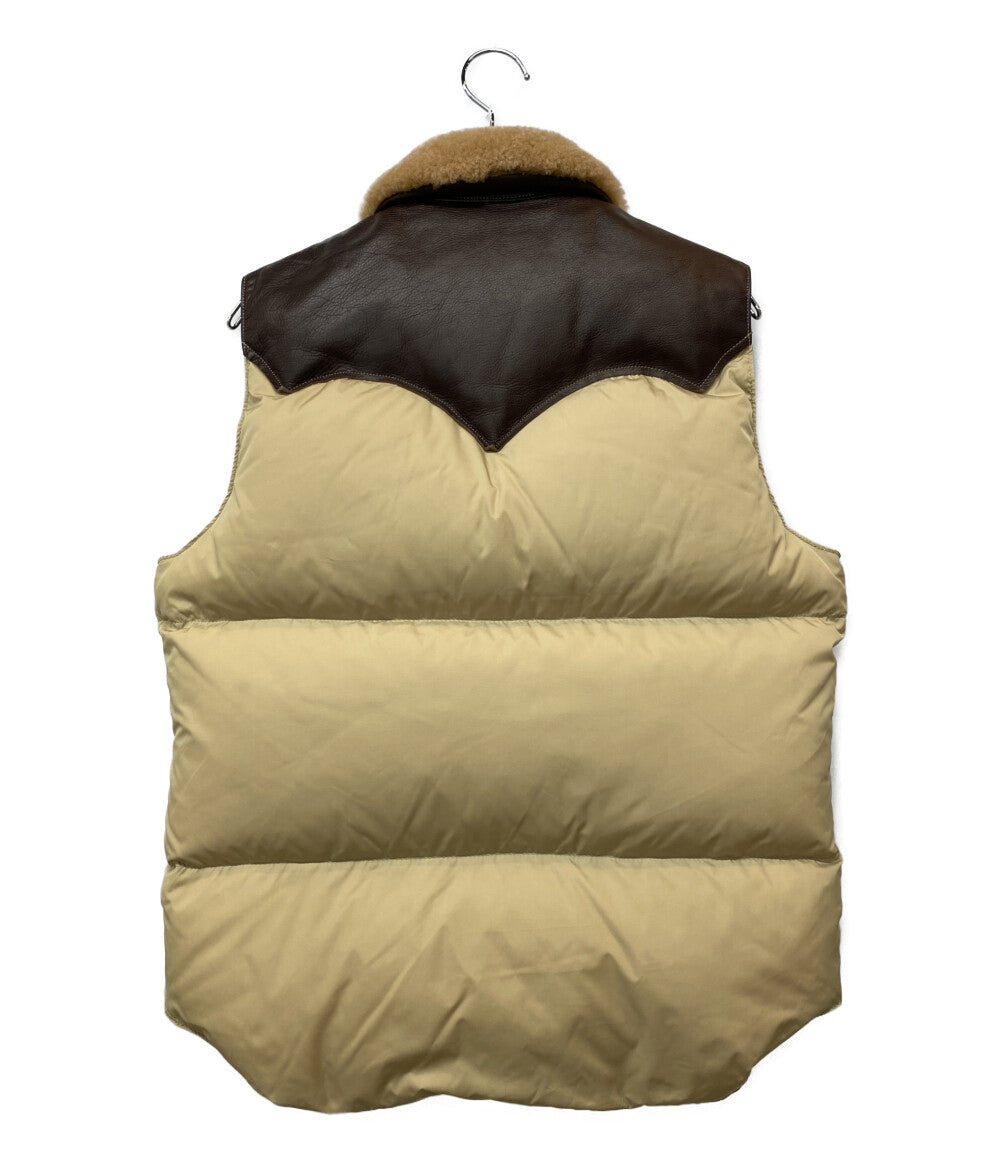 美品 Rocky Mountain Featherbed ダウンベスト CHRISTY VEST 50周年 KHAKI 200-242-02 メンズ SIZE 40 ロッキーマウンテンフェザーベッド