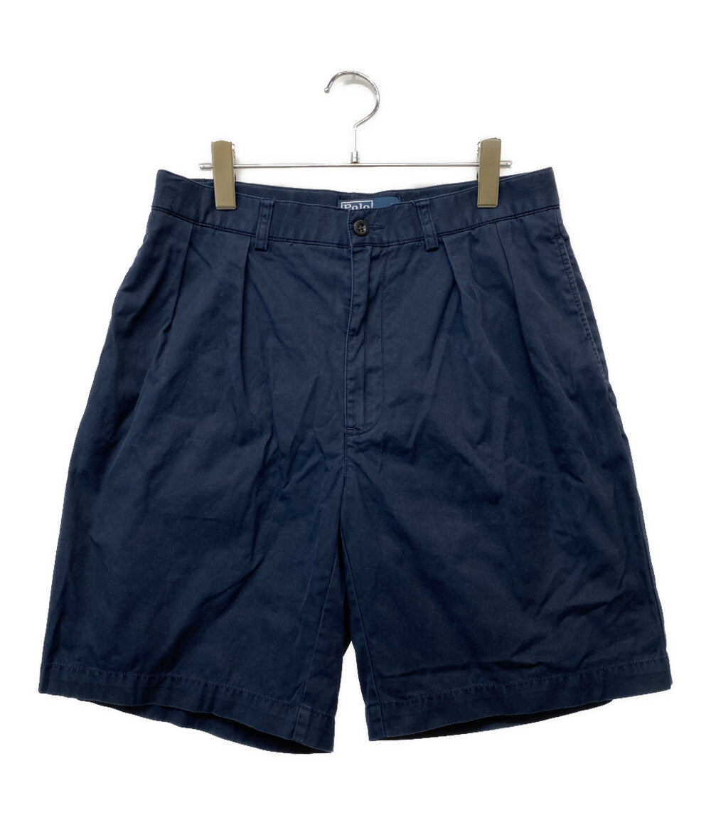 POLO RALPH LAUREN ハーフパンツ CHINO NAVY W32 ツータック メンズ SIZE 32 ポロ・ラルフローレン
