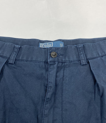POLO RALPH LAUREN ハーフパンツ CHINO NAVY W32 ツータック メンズ SIZE 32 ポロ・ラルフローレン