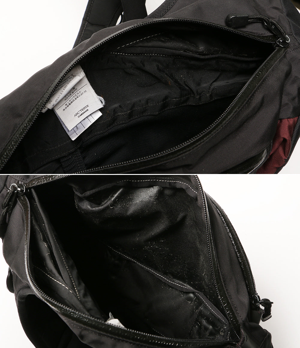 ARC’TERYX ボディバッグ 12年製 クイバー ブラック×バーガンディー 廃版モデル メンズ アークテリクス