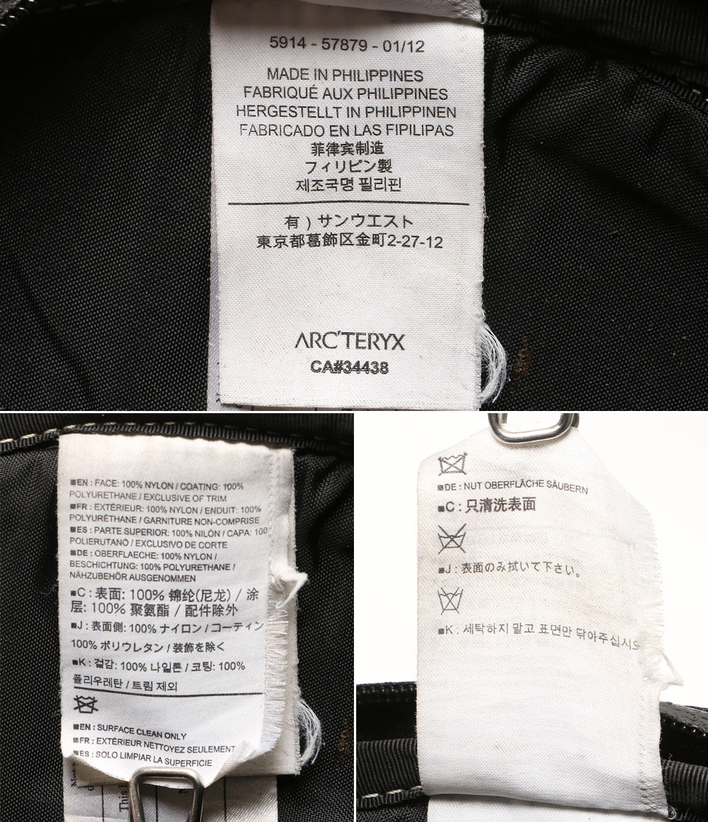 ARC’TERYX ボディバッグ 12年製 クイバー ブラック×バーガンディー 廃版モデル メンズ アークテリクス