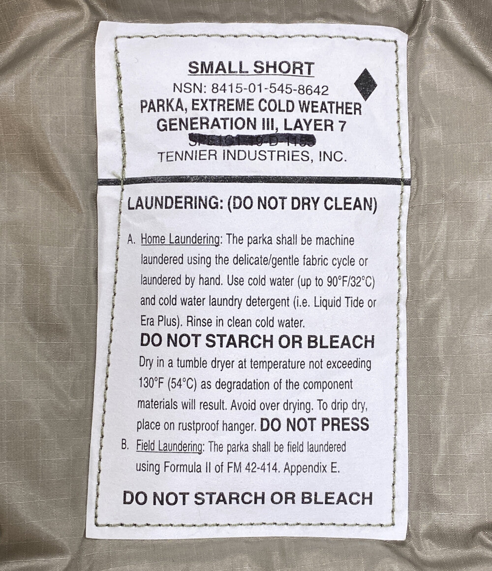 TENNIER INDUSTRIES INC テニアーインダストリーズ ダウンジャケット メンズ SIZE S