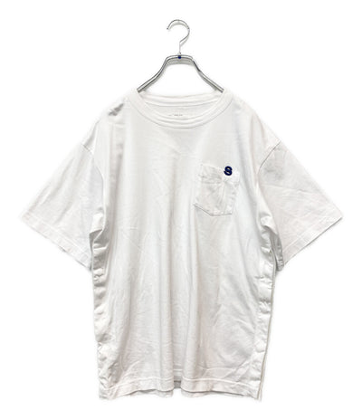 sacai 半袖Ｔシャツ ロゴ刺繍 ホワイト コットン SCM-336 26SS メンズ SIZE 1 サカイ