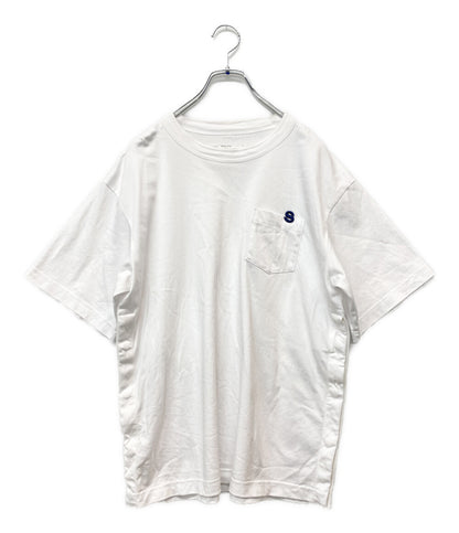 sacai 半袖Ｔシャツ ロゴ刺繍 ホワイト コットン SCM-336 26SS メンズ SIZE 1 サカイ