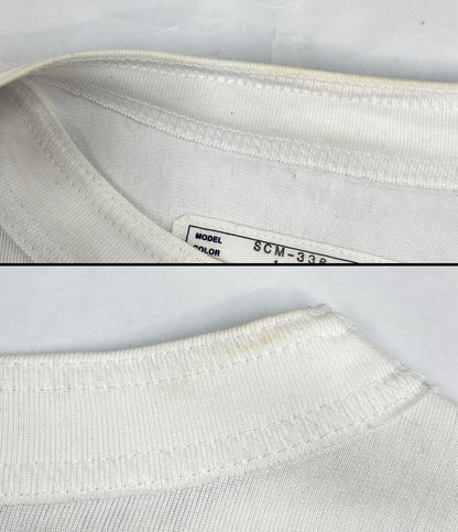 sacai 半袖Ｔシャツ ロゴ刺繍 ホワイト コットン SCM-336 26SS メンズ SIZE 1 サカイ