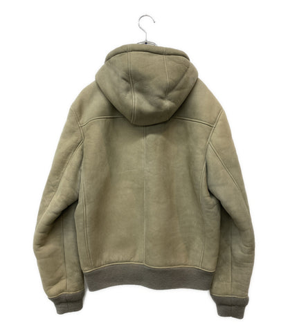 POLO RALPH LAUREN ジャケット SHEARLING JACKET ムートン 羊革 グレー メンズ SIZE L ポロ・ラルフローレン