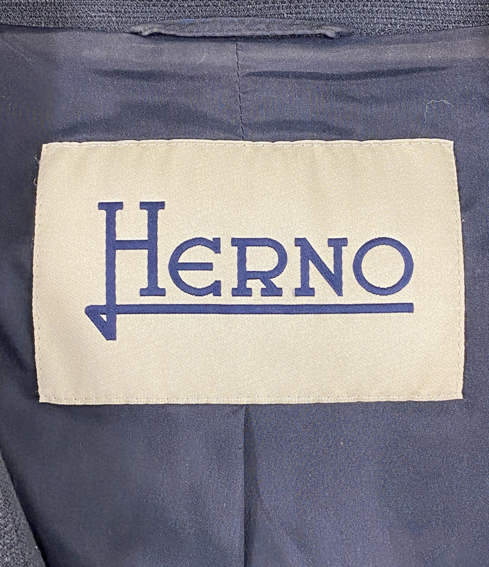 HERNO チェスターコート ブルーグレー レディース SIZE 40 ヘルノ