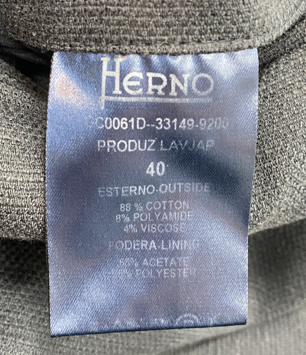 HERNO チェスターコート ブルーグレー レディース SIZE 40 ヘルノ