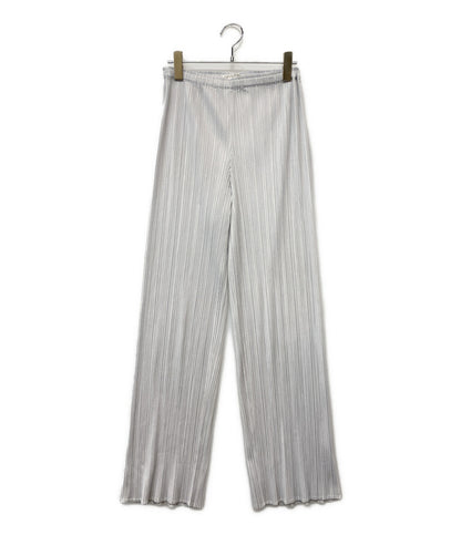美品 PLEATS PLEASE パンツ ライトグレー PP55-JF105 レディース SIZE 4 プリーツプリーズ