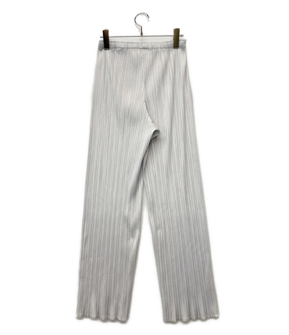 美品 PLEATS PLEASE パンツ ライトグレー PP55-JF105 レディース SIZE 4 プリーツプリーズ