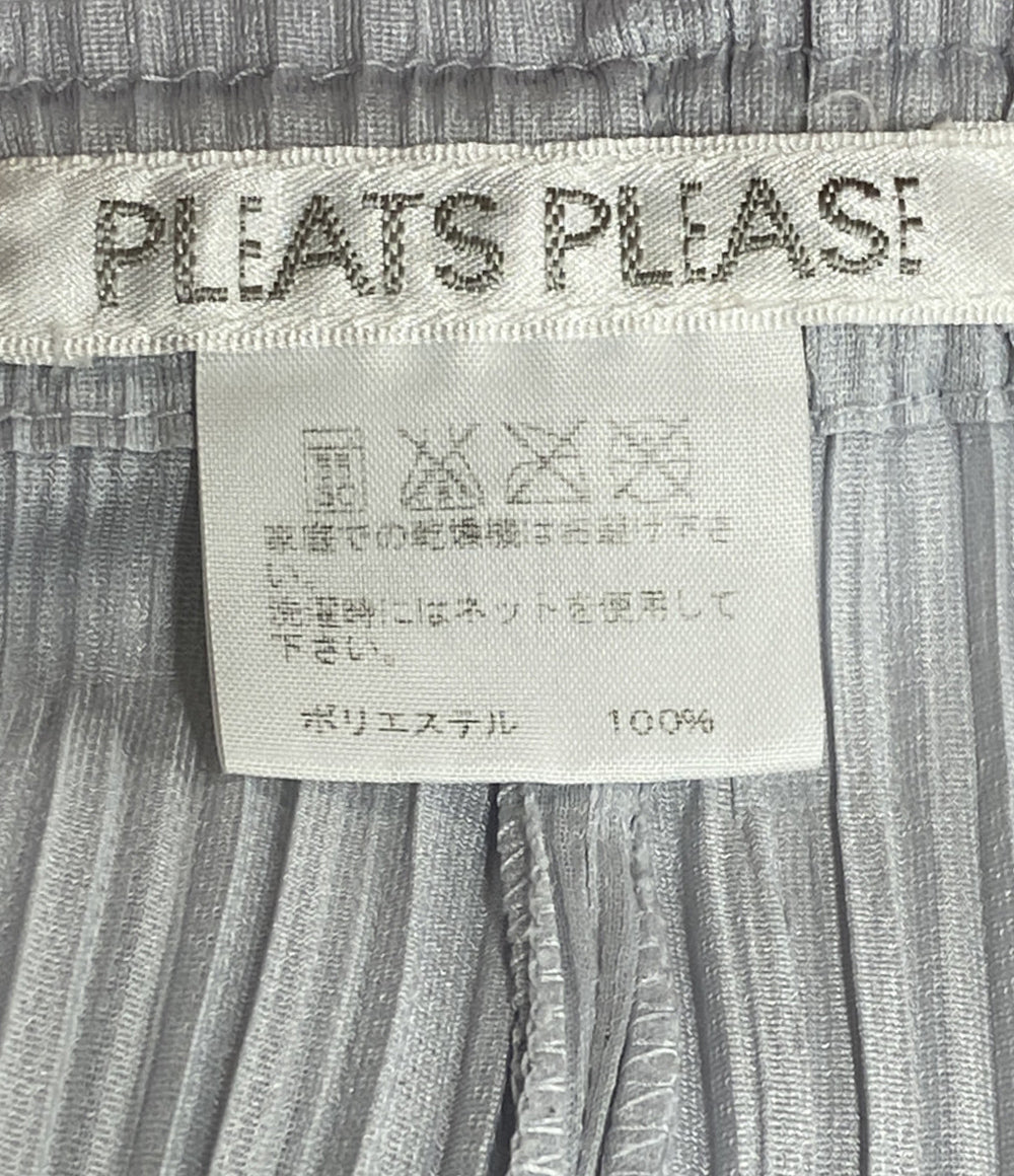 美品 PLEATS PLEASE パンツ ライトグレー PP55-JF105 レディース SIZE 4 プリーツプリーズ