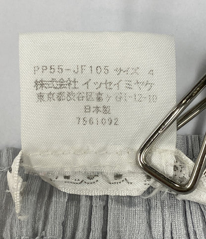 美品 PLEATS PLEASE パンツ ライトグレー PP55-JF105 レディース SIZE 4 プリーツプリーズ