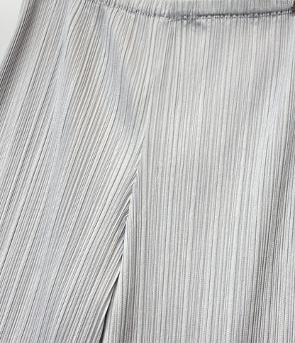 美品 PLEATS PLEASE パンツ ライトグレー PP55-JF105 レディース SIZE 4 プリーツプリーズ