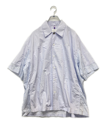 OAMC 半袖シャツ 3720700156 ストライプ 切り替え メンズ SIZE S オーエーエムシー