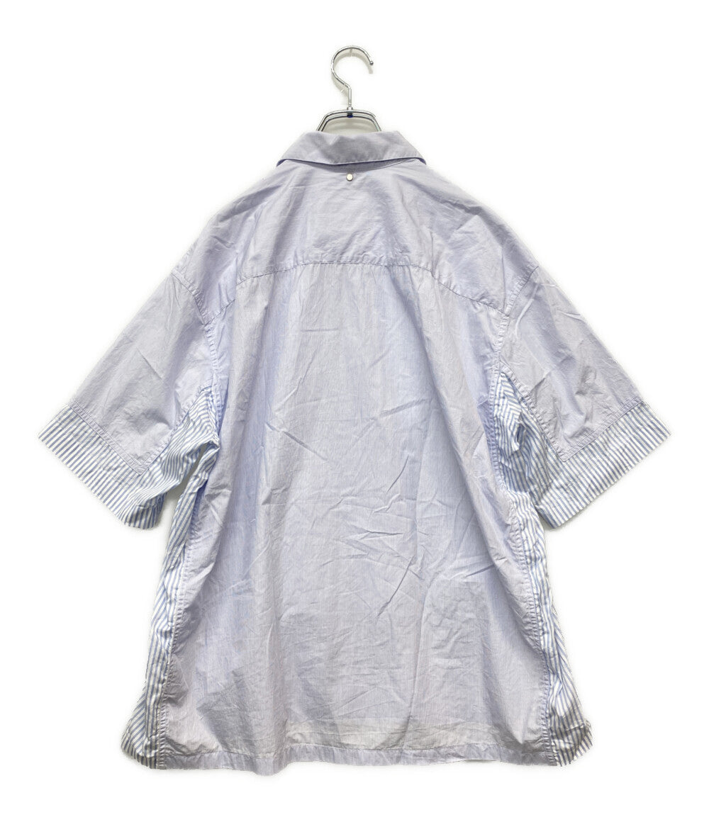 OAMC 半袖シャツ 3720700156 ストライプ 切り替え メンズ SIZE S オーエーエムシー