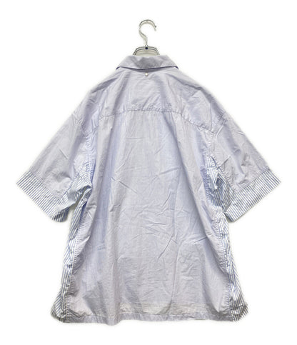 OAMC 半袖シャツ 3720700156 ストライプ 切り替え メンズ SIZE S オーエーエムシー
