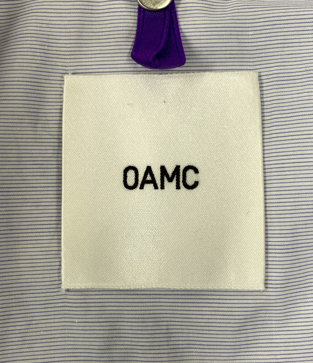 OAMC 半袖シャツ 3720700156 ストライプ 切り替え メンズ SIZE S オーエーエムシー