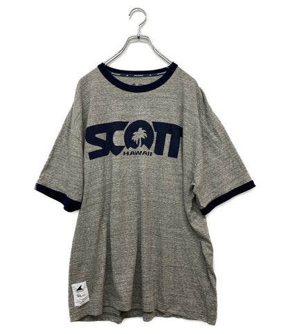 DESCENDANT×Scott Hawaii スコット ハワイ ロンハーマン リンガーTシャツ 26ss グレー ネイビー メンズ SIZE 3 ディセンダント