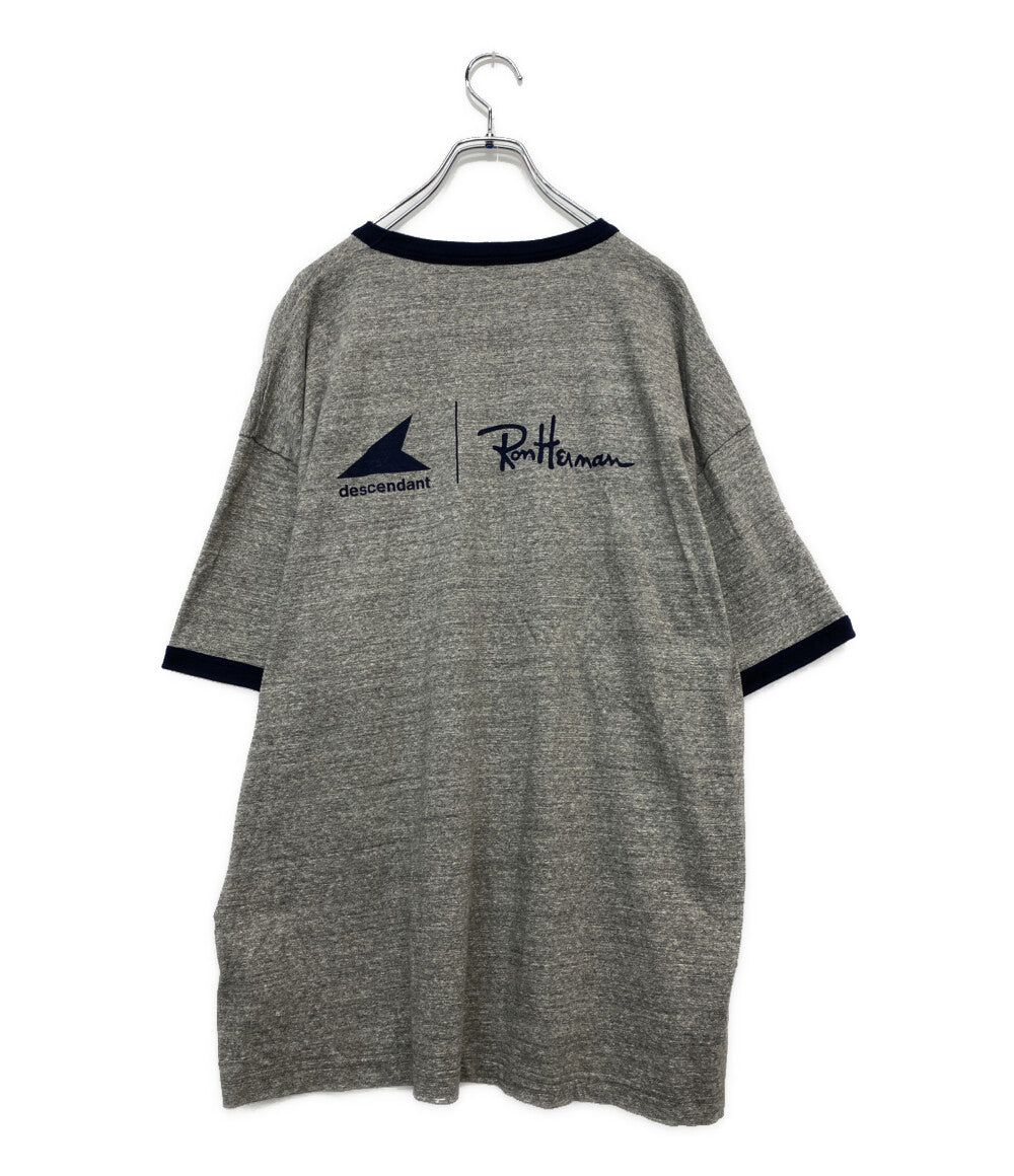 DESCENDANT×Scott Hawaii スコット ハワイ ロンハーマン リンガーTシャツ 26ss グレー ネイビー メンズ SIZE 3 ディセンダント