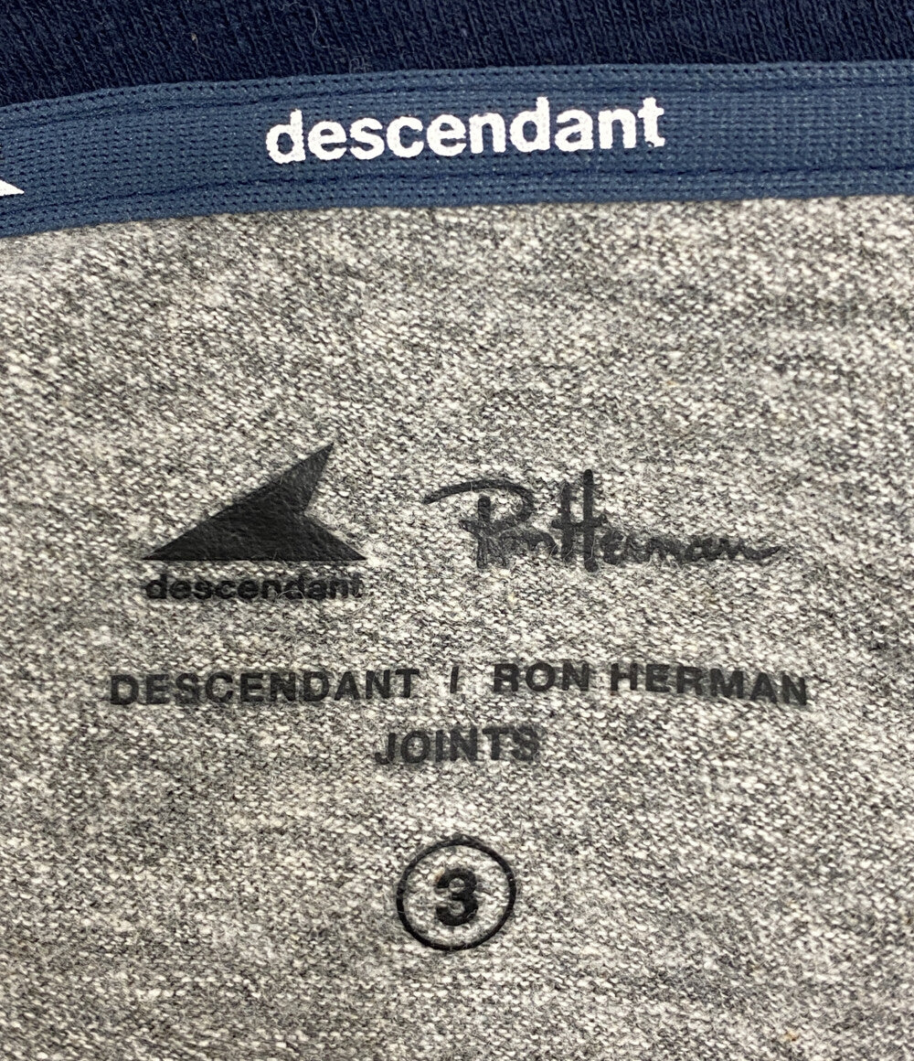 DESCENDANT×Scott Hawaii スコット ハワイ ロンハーマン リンガーTシャツ 26ss グレー ネイビー メンズ SIZE 3 ディセンダント