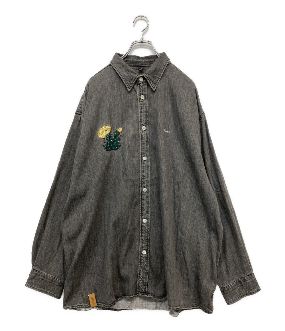 WTAPS 長袖シャツ ALLMAN LS COTTON DENIM 241CWDT-SHM01 メンズ SIZE 04 ダブルタップス