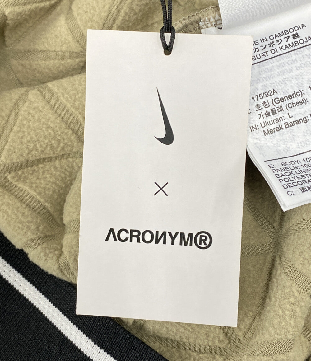 美品 NIKE × ACRONYM アクロニウム トラックジャケット CZ4673-247 ベージュ メンズ SIZE L ナイキ