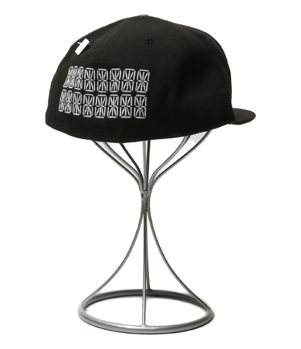 美品 NEW ERA x SUPREME シュプリーム キャップ ブラック ロゴ メンズ SIZE 59.6cm ニューエラ