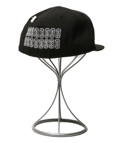 美品 NEW ERA x SUPREME シュプリーム キャップ ブラック ロゴ メンズ SIZE 59.6cm ニューエラ