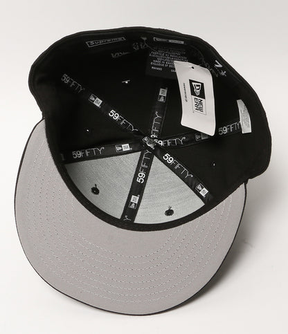美品 NEW ERA x SUPREME シュプリーム キャップ ブラック ロゴ メンズ SIZE 59.6cm ニューエラ