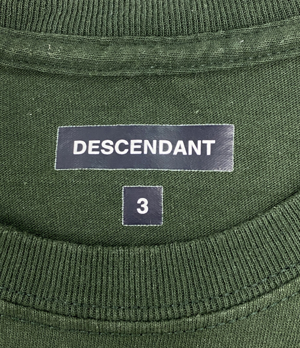 DESCENDANT 半袖Ｔシャツ TEAMS TEE GREEN メンズ SIZE 3 ディセンダント