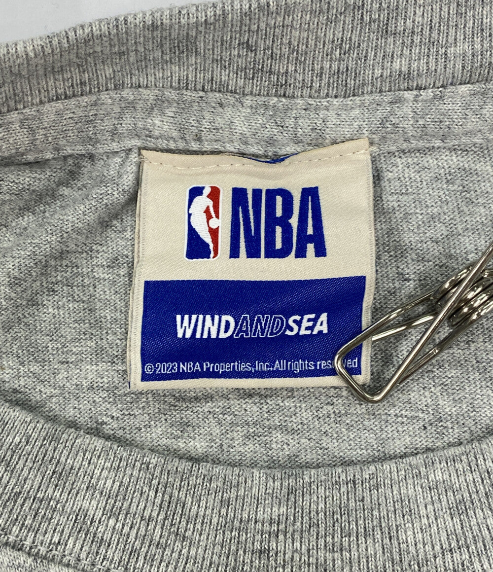 WIND AND SEA 半袖Ｔシャツ NBA × KINCKS グレー メンズ SIZE L ウィンダンシー