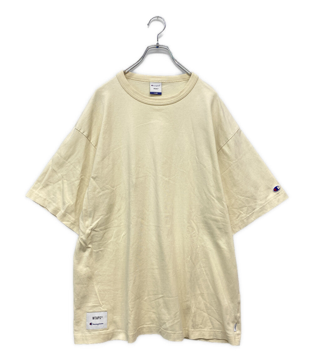 WTAPS × CHAMPION チャンピオン 半袖Ｔシャツ ACADEMY ナチュラル C8-U302 メンズ SIZE XL ダブルタップス
