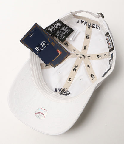 美品 POLO RALPH LAUREN × NEWERA ニューエラ キャップ ヤンキース ツイル MLBコレクション メンズ SIZE O/S ポロ・ラルフローレン