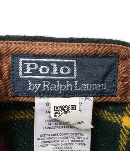 POLO RALPH LAUREN キャップ PLAID WOOL BALL CAP チェック ENGLISH MILL レディース SIZE O/S ポロ・ラルフローレン