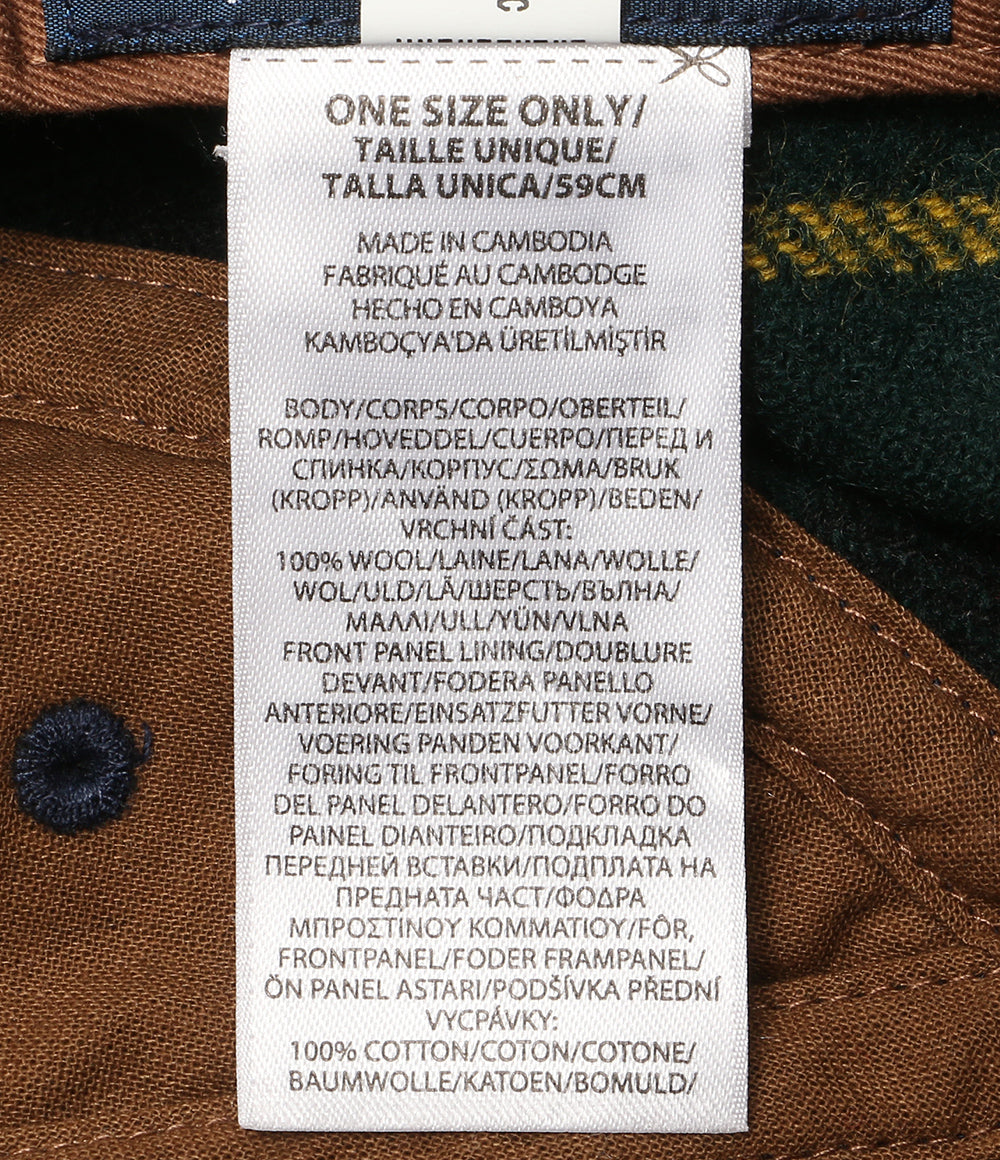 POLO RALPH LAUREN キャップ PLAID WOOL BALL CAP チェック ENGLISH MILL レディース SIZE O/S ポロ・ラルフローレン
